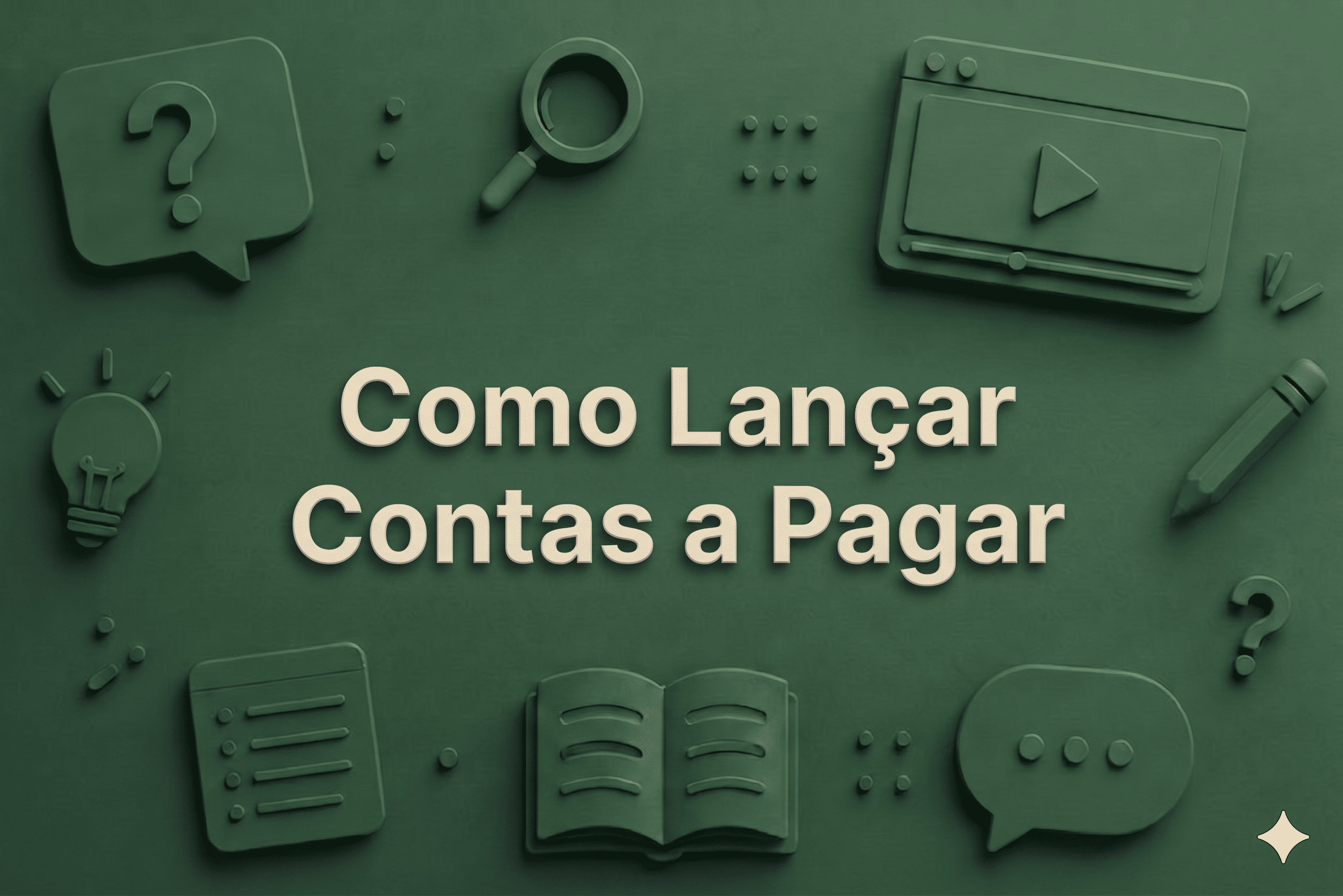 Como Lançar Contas a Pagar