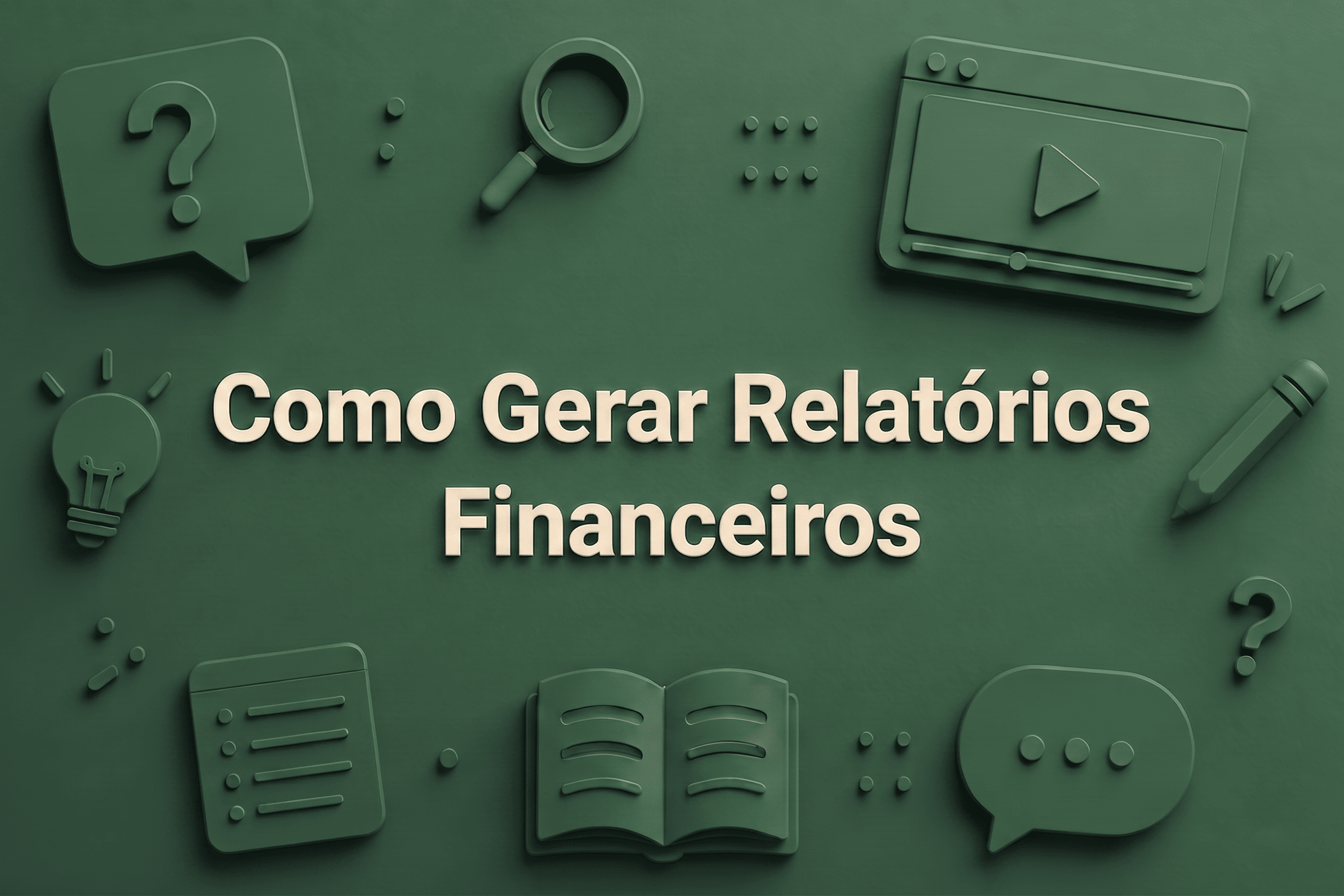 Como Gerar Relatórios Financeiros