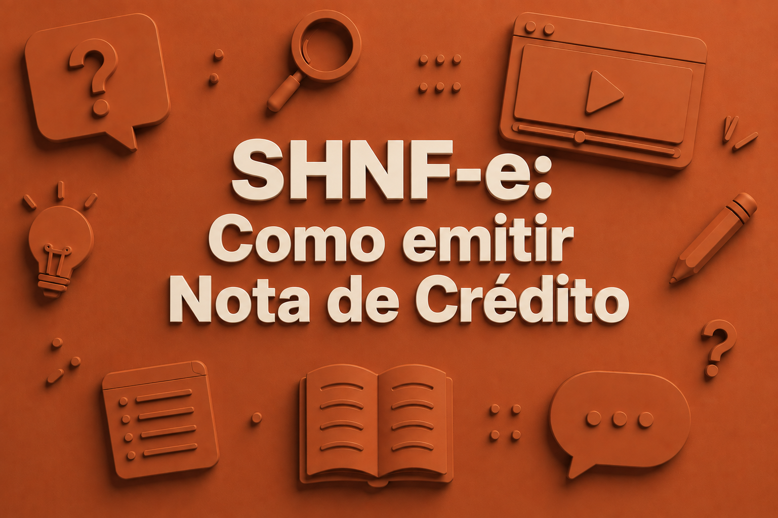 SHNF-e: Como Gerar Nota Fiscal com finalidade de Nota de Crédito